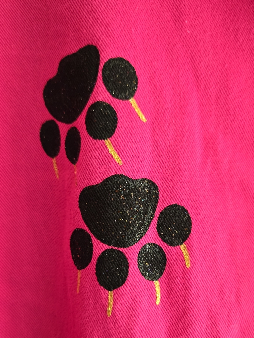 Vintage Iris 80's Colourful Pink Cat Print Maxi Dress | 100% Cotton Pockets Tall - Picture 6 of 10